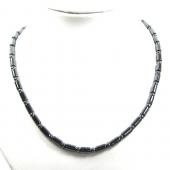 Mens Magnetic Hematite Tube Beads Strands Necklace